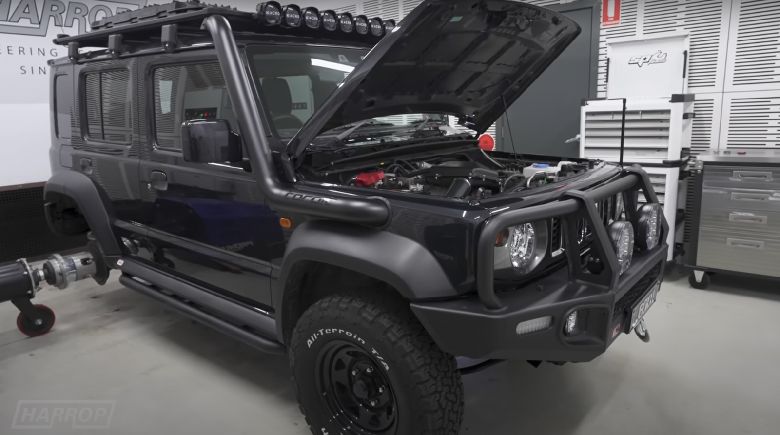 Supercharged Suzuki Jimny - dyno running